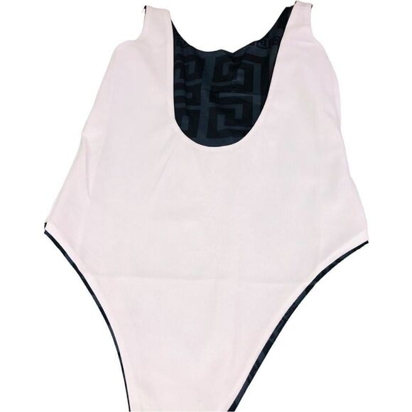 Luxury Designer Inspired Black Bodysuit/ Swimsuit - Picture 9 of 13